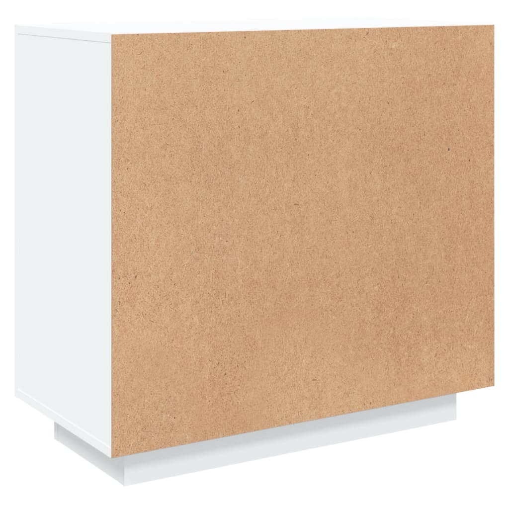 Skjenk hvit 80x40x75 cm konstruert tre