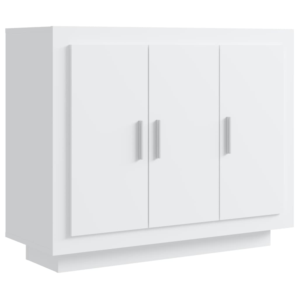 Skjenk hvit 92x35x75 cm konstruert tre
