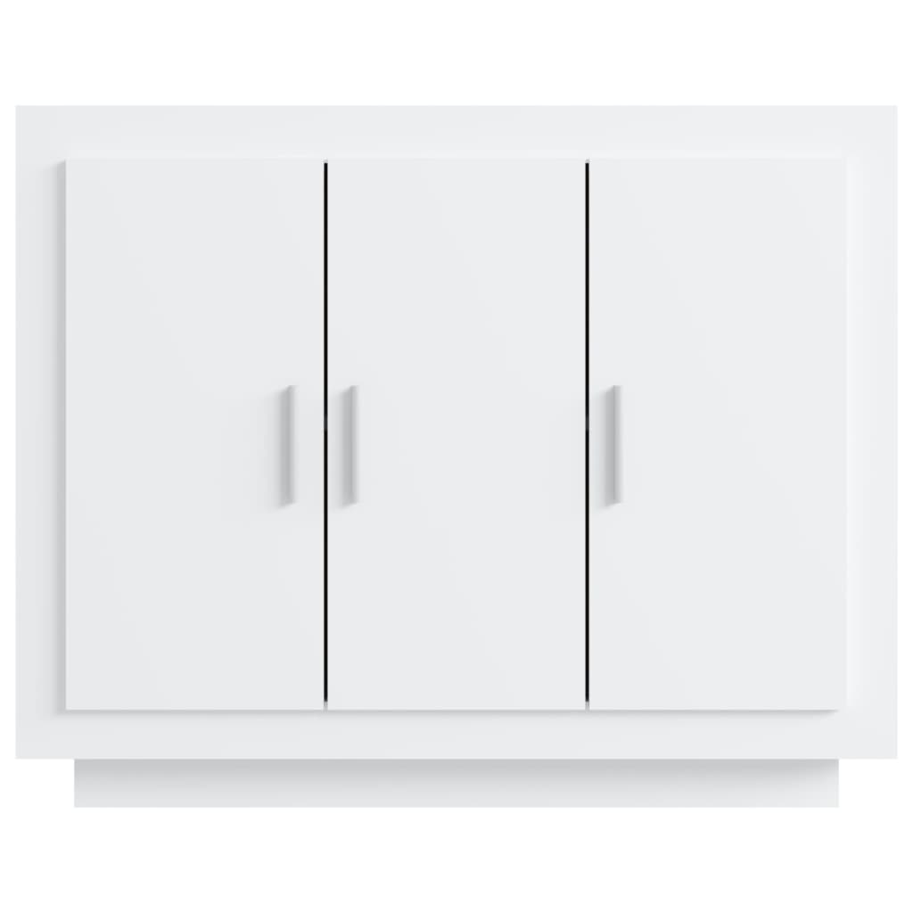 Skjenk hvit 92x35x75 cm konstruert tre