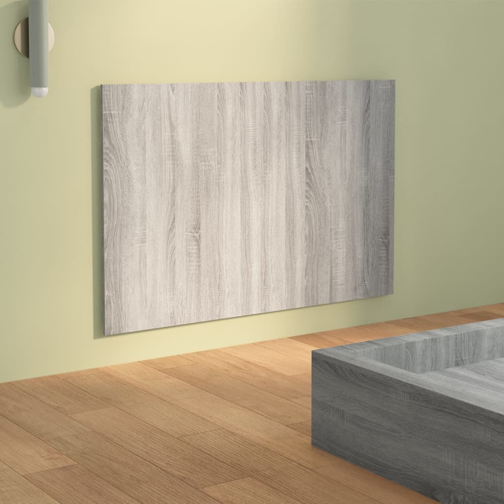 Sengegavl grå sonoma 120x1,5x80 cm konstruert tre