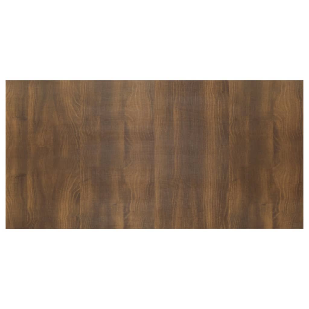 Sengegavl brun eik 160x1,5x80 cm konstruert tre