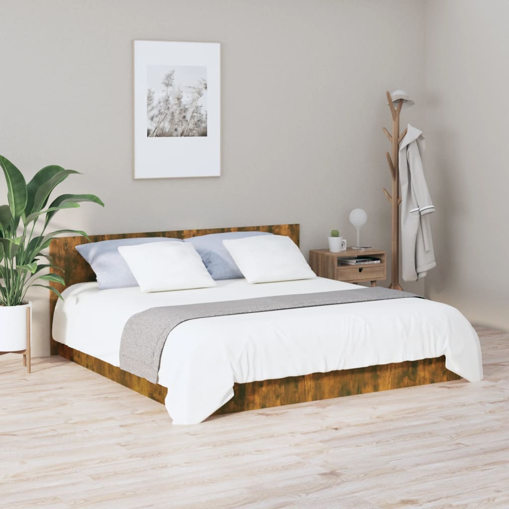 Sengegavl røkt eik 200x1,5x80 cm konstruert tre
