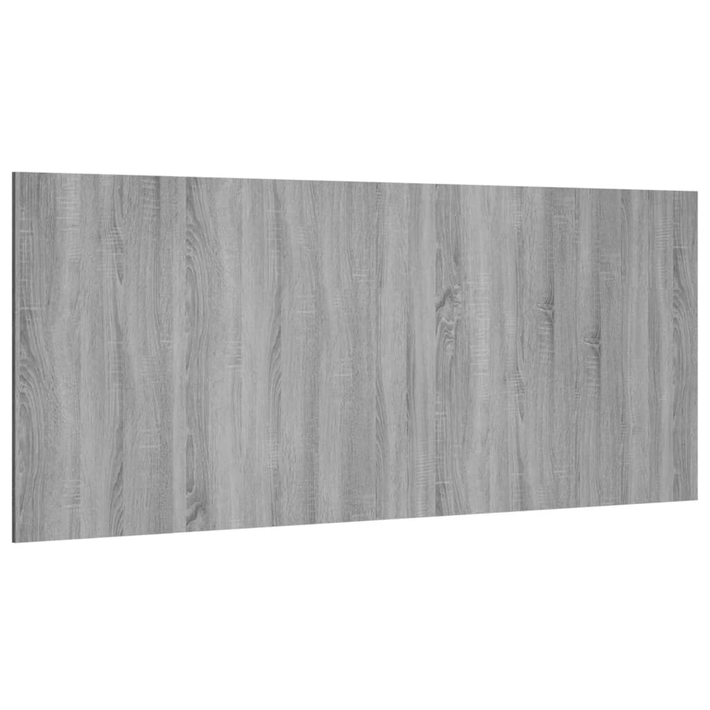 Sengegavl grå sonoma 200x1,5x80 cm konstruert tre