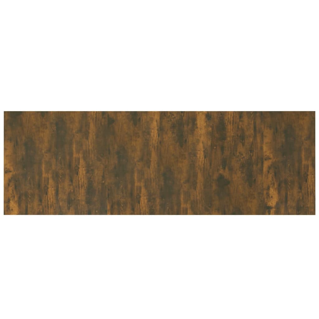 Veggmontert sengegavl røkt eik 240x1,5x80 cm konstruert tre