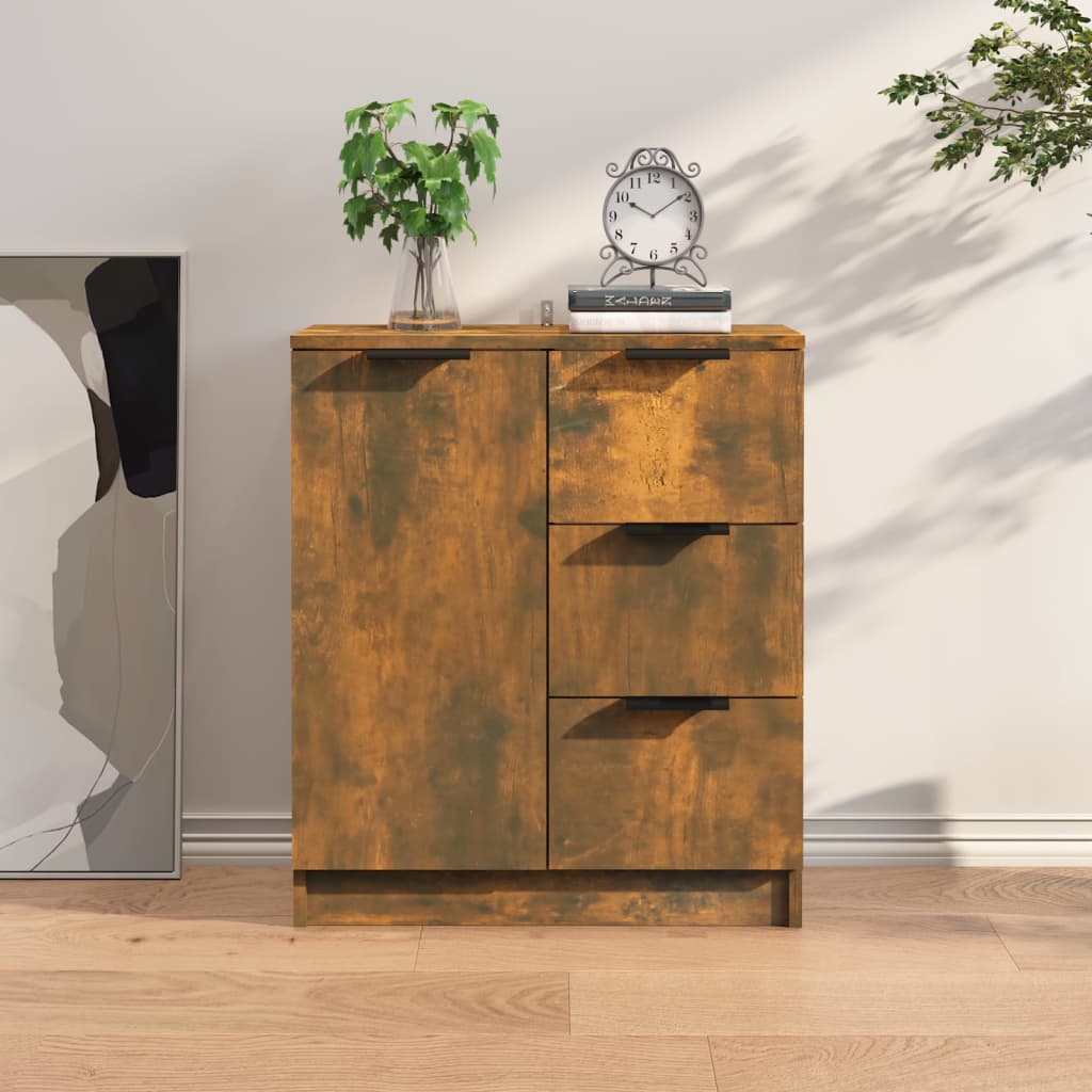 Skjenk røkt eik 60x30x70 cm konstruert tre