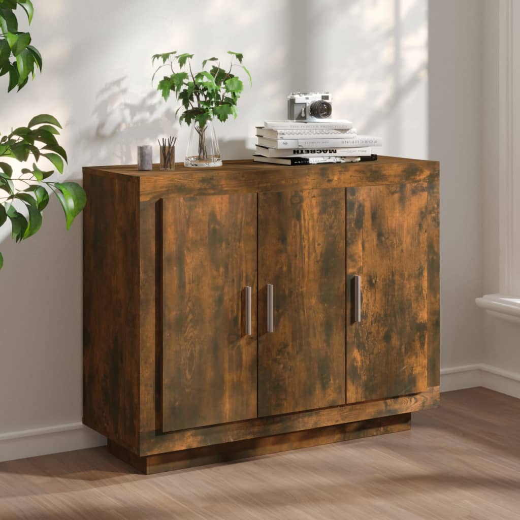 Skjenk røkt eik 92x35x75 cm konstruert tre