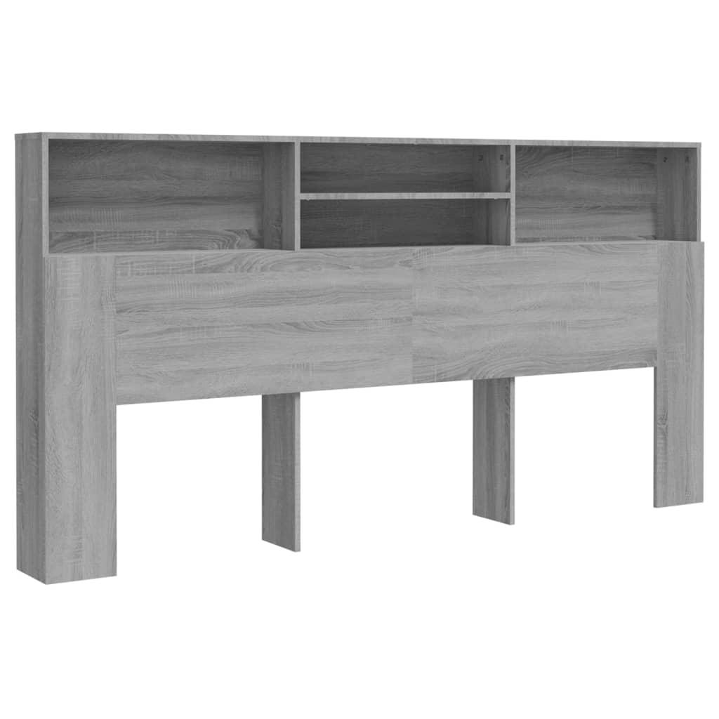 Sengegavlskap grå sonoma 200x19x103,5 cm