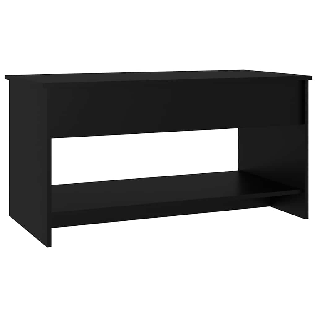 Salongbord svart 102x50x52,5 cm konstruert tre