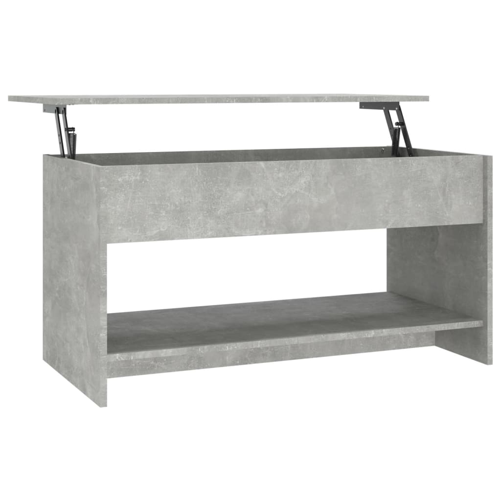 Salongbord betonggrå 102x50x52,5 cm konstruert tre