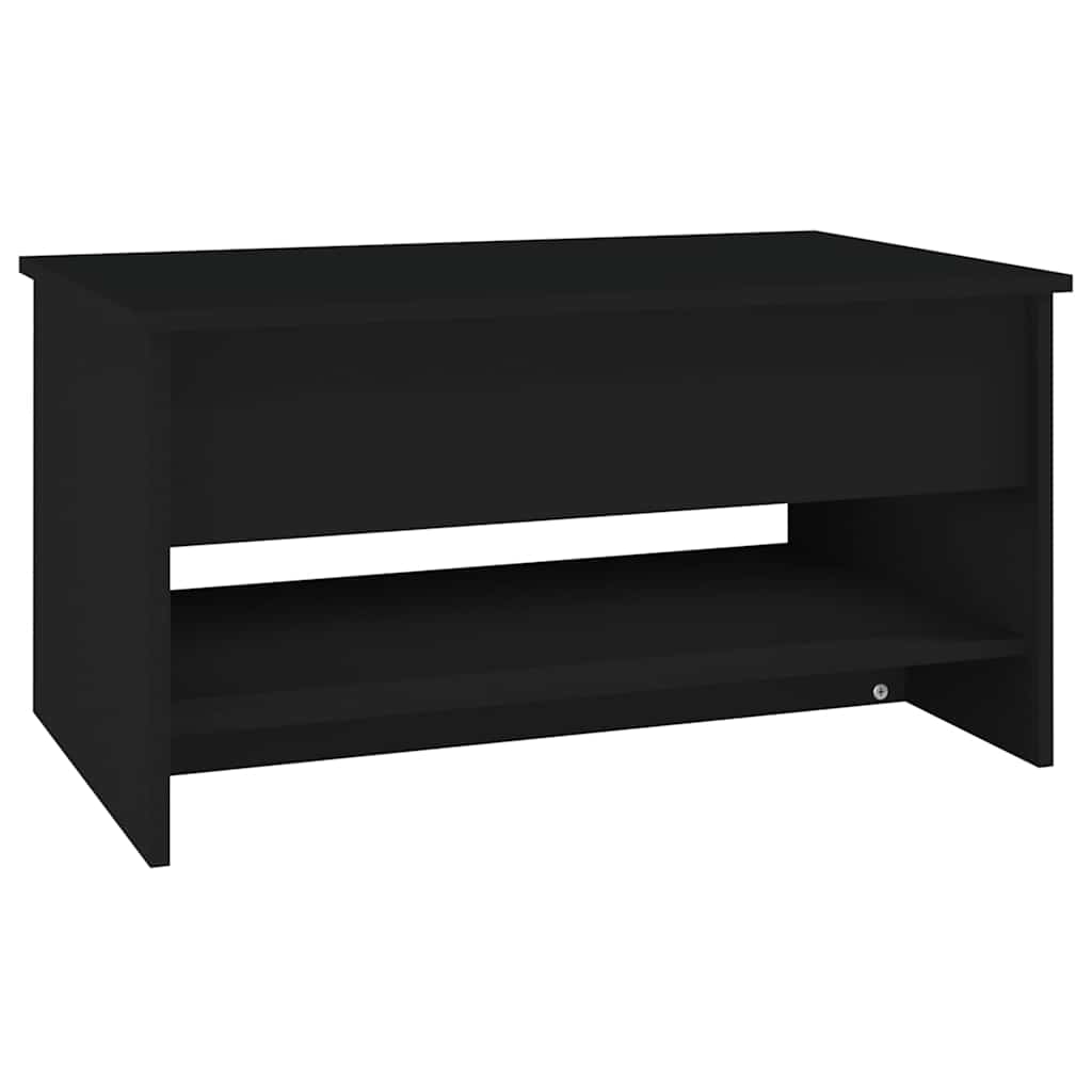 Salongbord svart 80x50x40 cm konstruert tre