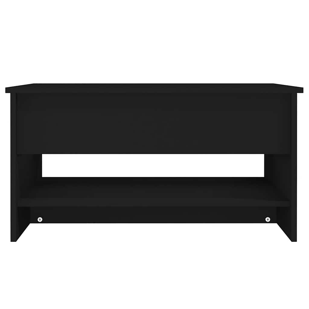 Salongbord svart 80x50x40 cm konstruert tre