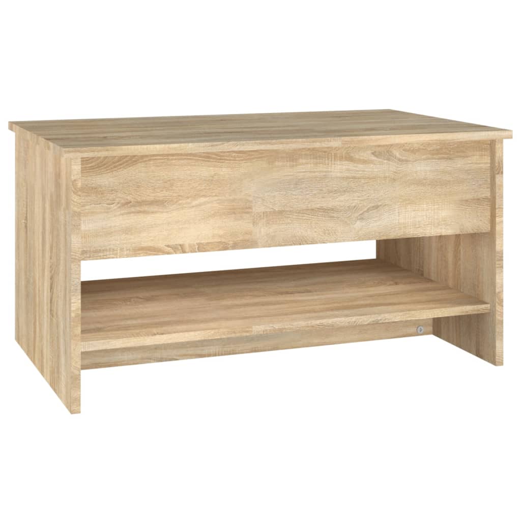 Salongbord sonoma eik 80x50x40 cm konstruert tre