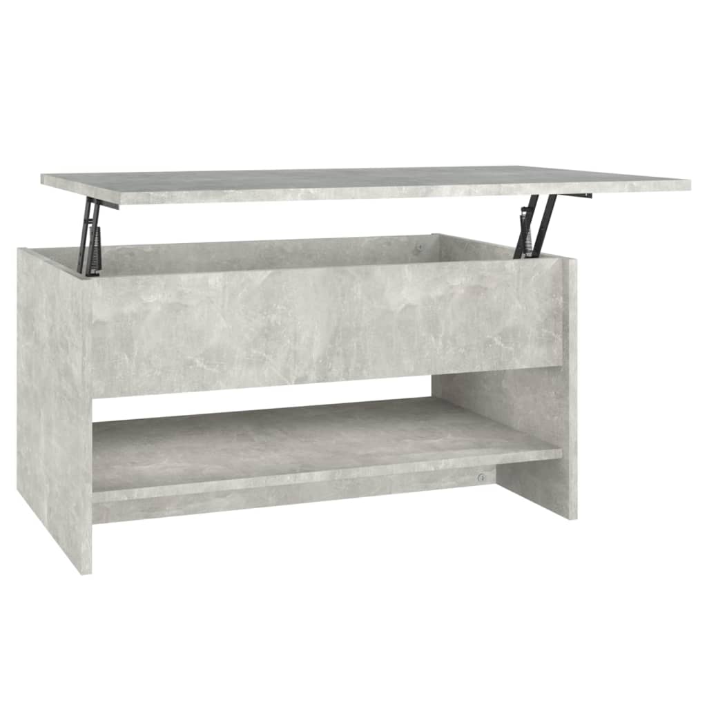 Salongbord betonggrå 80x50x40 cm konstruert tre