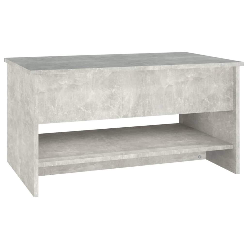 Salongbord betonggrå 80x50x40 cm konstruert tre