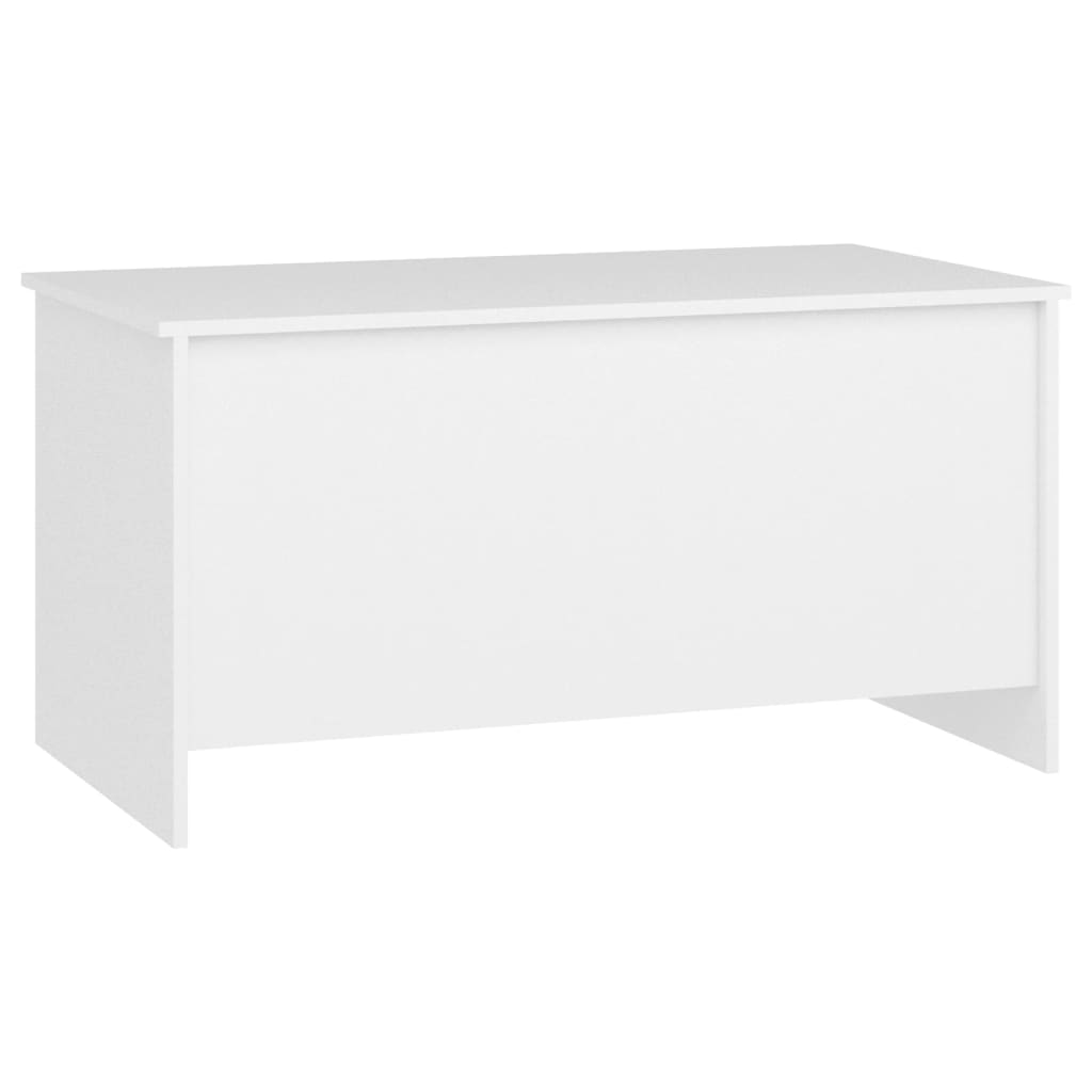 Salongbord hvit 102x55,5x52,5 cm konstruert tre
