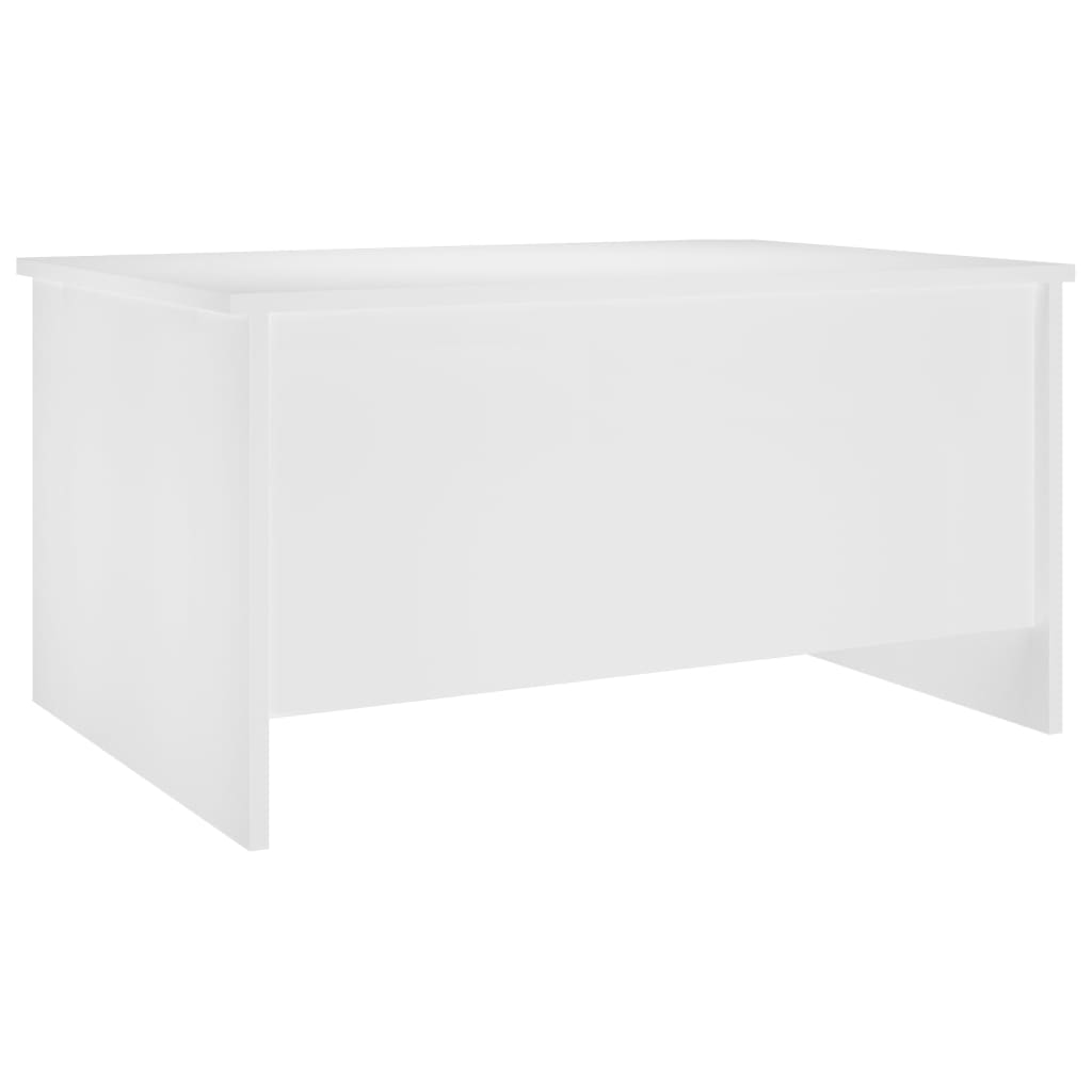 Salongbord hvit 80x55,5x41,5 cm konstruert tre