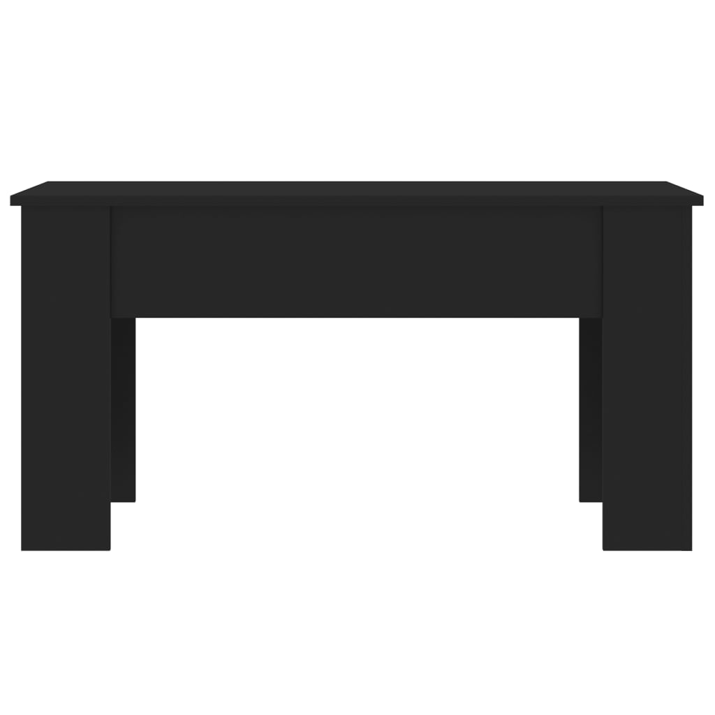 Salongbord svart 101x49x52 cm konstruert tre