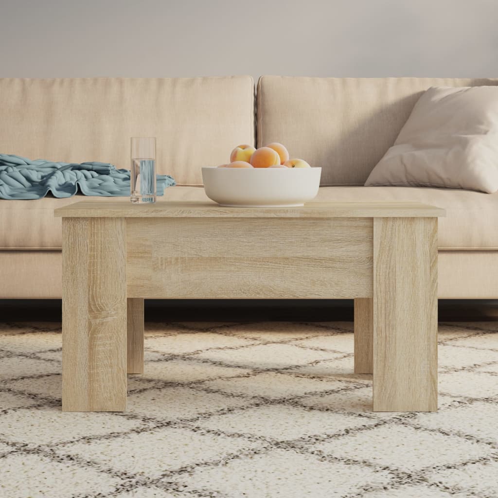 Salongbord sonoma eik 79x49x41 cm konstruert tre