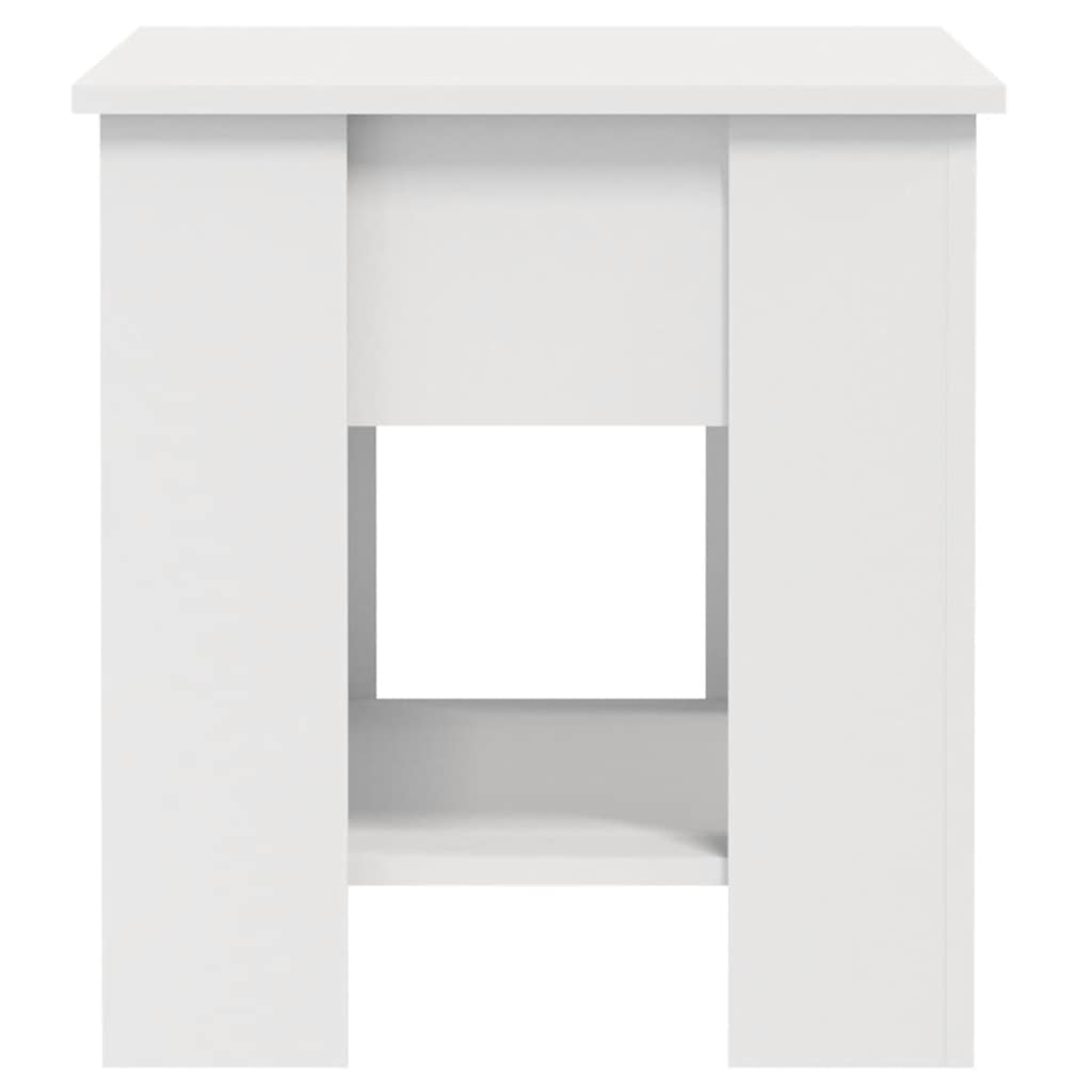 Salongbord hvit 101x49x52 cm konstruert tre