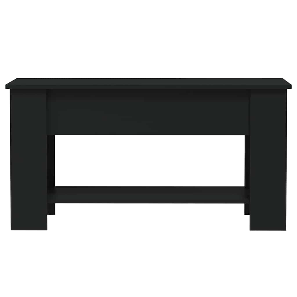 Salongbord svart 101x49x52 cm konstruert tre