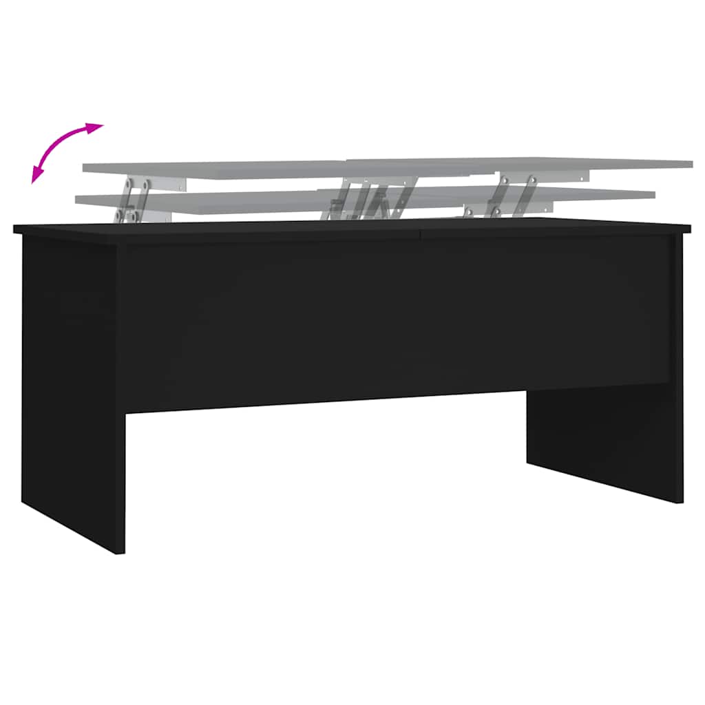 Salongbord svart 102x50,5x46,5 cm konstruert tre