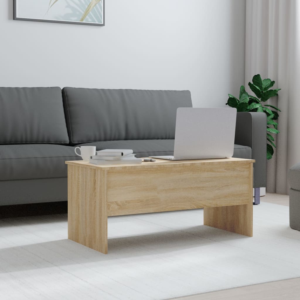Salongbord sonoma eik 102x50,5x46,5 cm konstruert tre