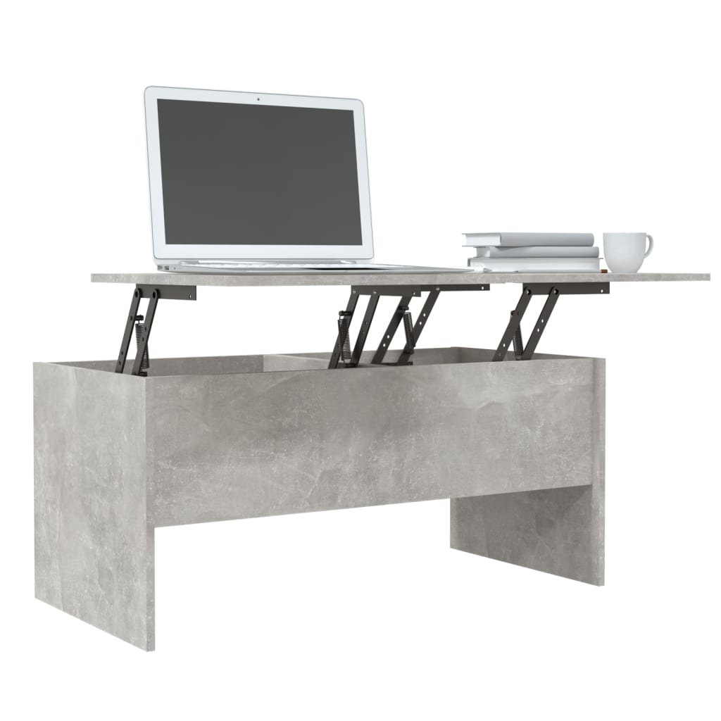 Salongbord betonggrå 102x50,5x46,5 cm konstruert tre