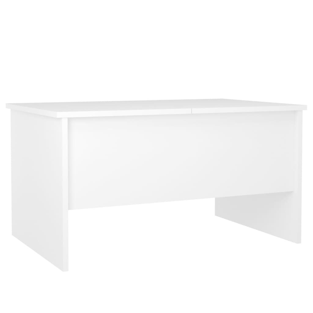 Salongbord hvit 80x50x42,5 cm konstruert tre