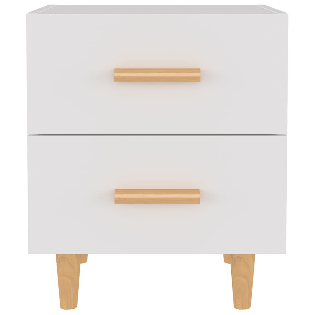 Nattbord 2 stk hvit 40x35x47,5 cm