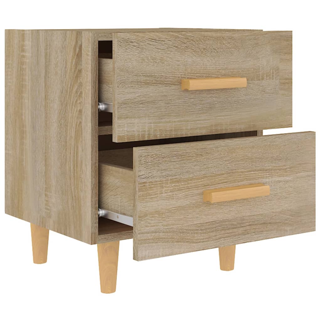 Nattbord 2 stk sonoma eik 40x35x47,5 cm