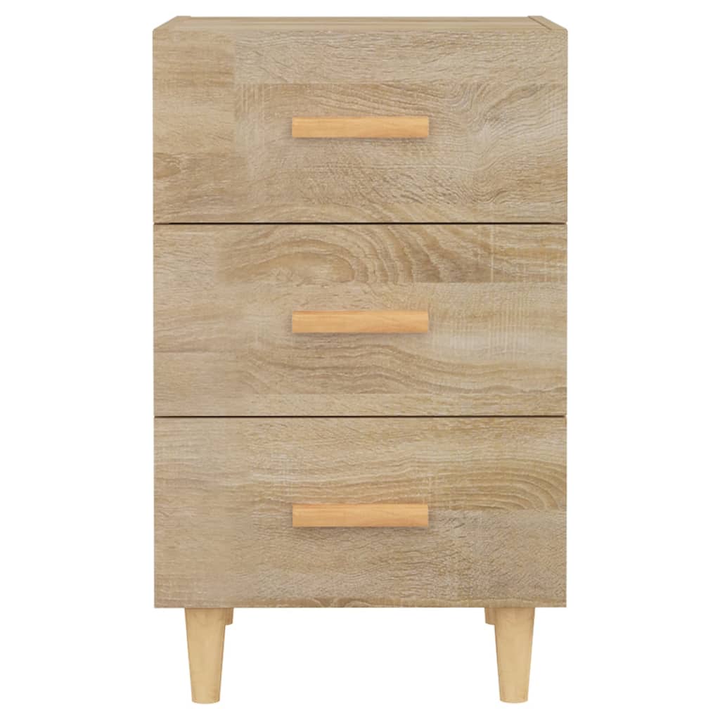 Nattbord sonoma eik 40x40x66 cm konstruert tre