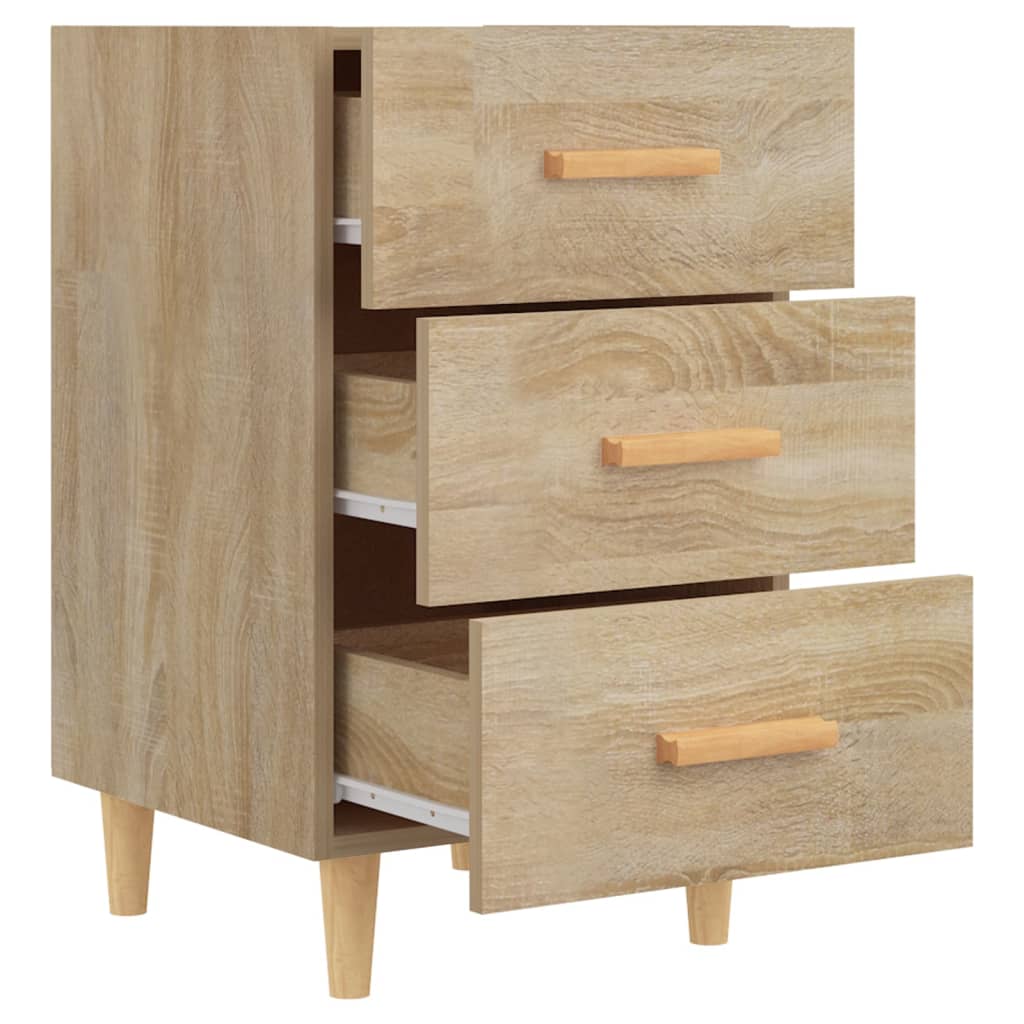 Nattbord sonoma eik 40x40x66 cm konstruert tre