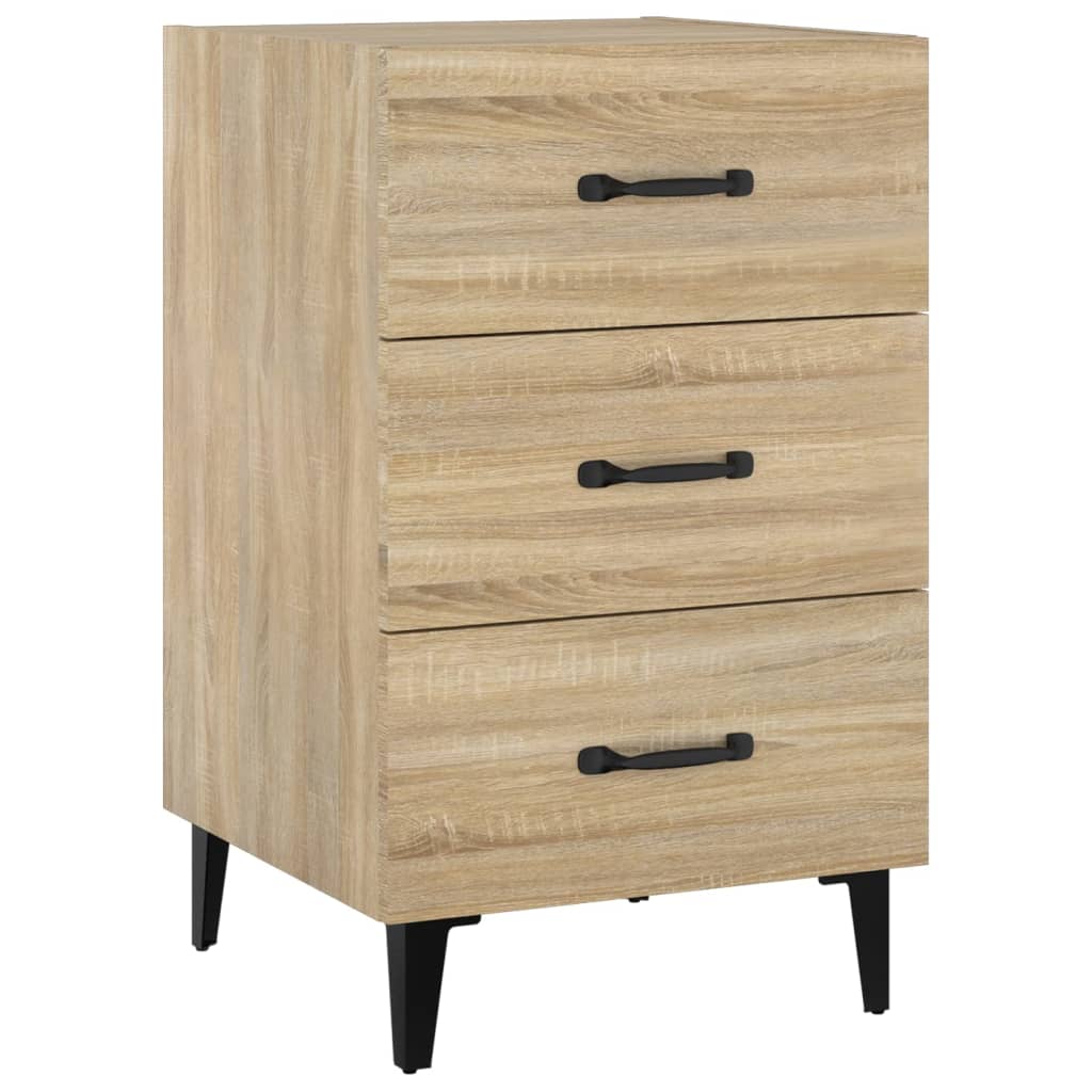 Nattbord sonoma eik 40x40x66 cm konstruert tre