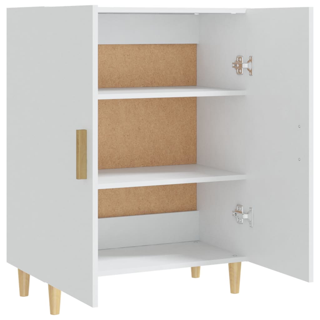 Skjenk hvit 70x34x90 cm konstruert tre