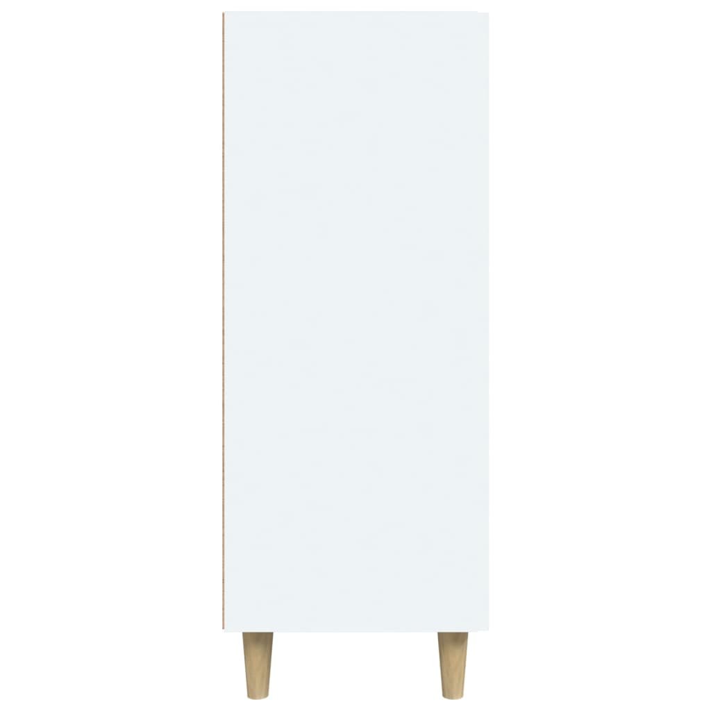 Skjenk hvit 69,5x34x90 cm konstruert tre