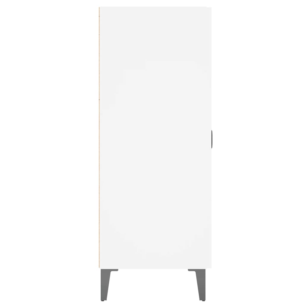 Skjenk hvit 69,5x34x90 cm konstruert tre