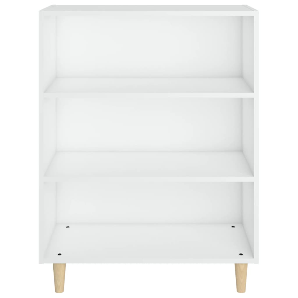 Skjenk hvit 69,5x32,5x90 cm konstruert tre