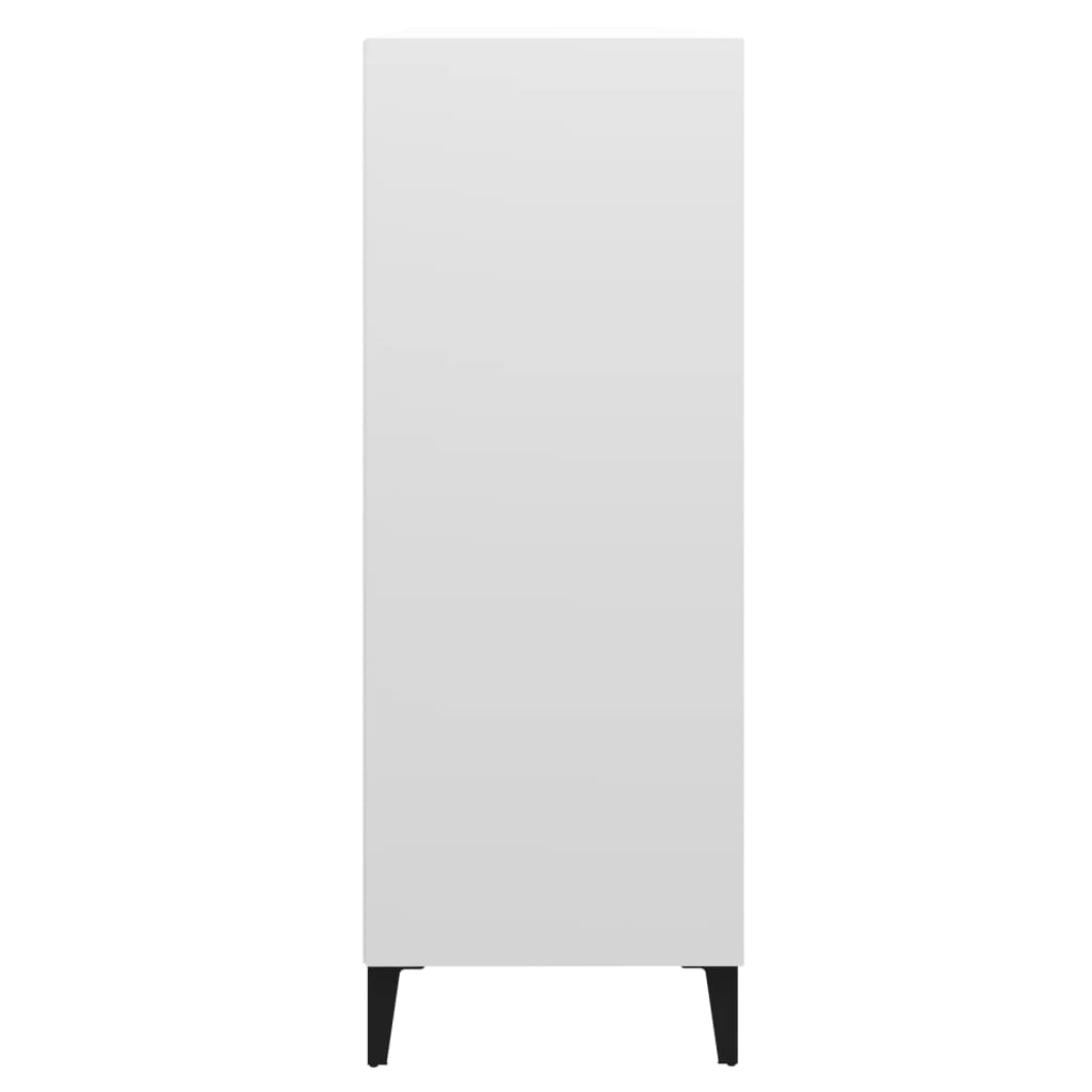 Skjenk hvit 69,5x32,5x90 cm konstruert tre