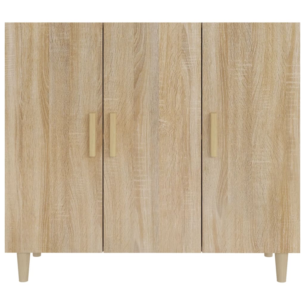 Skjenk sonoma eik 90x34x80 cm konstruert tre