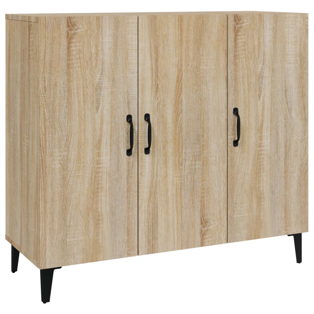 Skjenk sonoma eik 90x34x80 cm konstruert tre