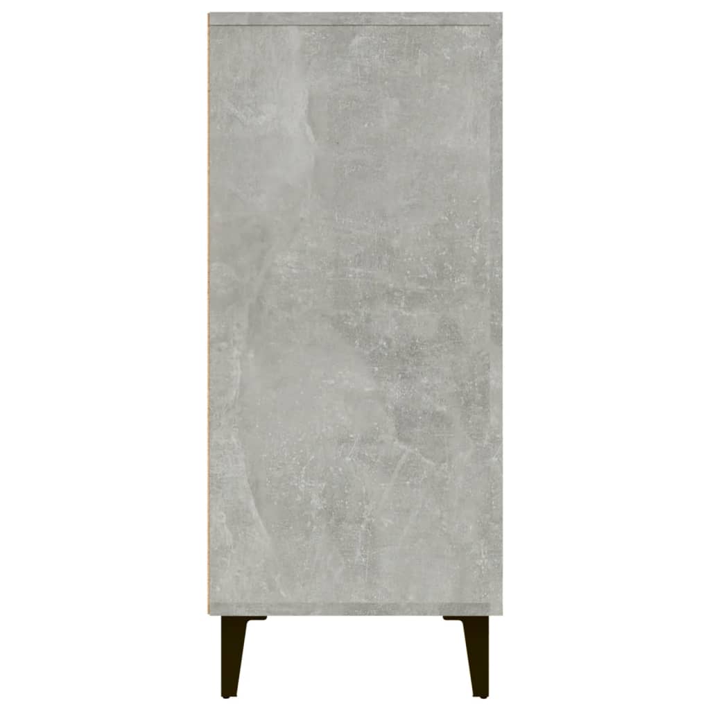 Skjenk betonggrå 90x34x80 cm konstruert tre