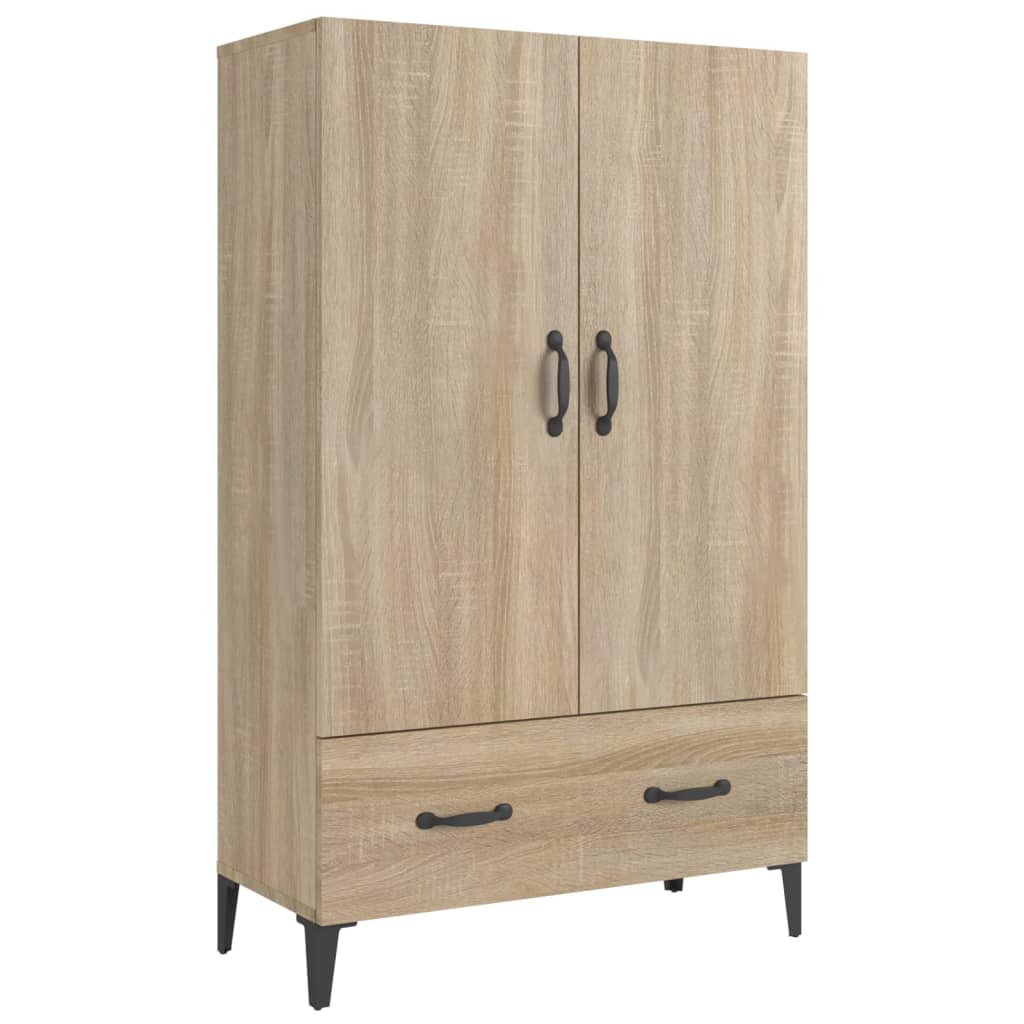 Highboard sonoma eik 70x31x115 cm konstruert tre