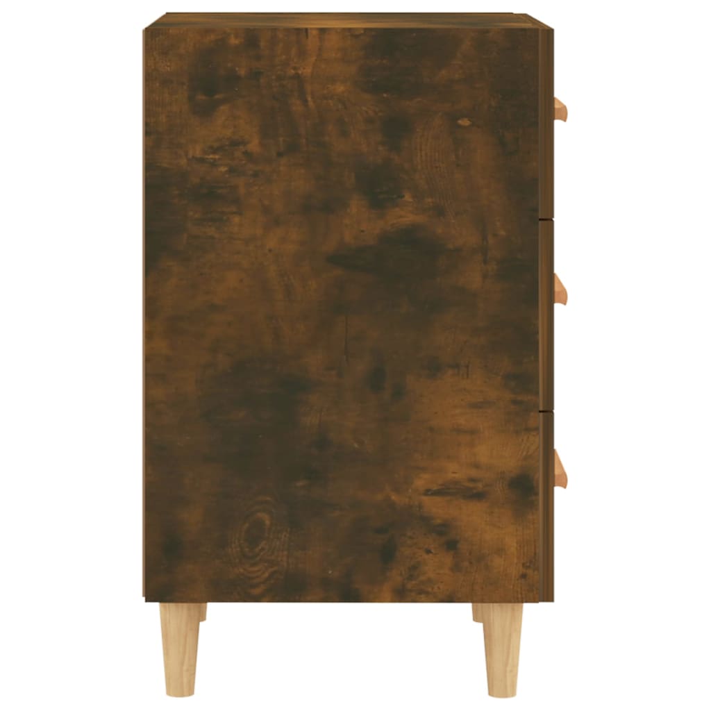Nattbord røkt eik 40x40x66 cm konstruert tre