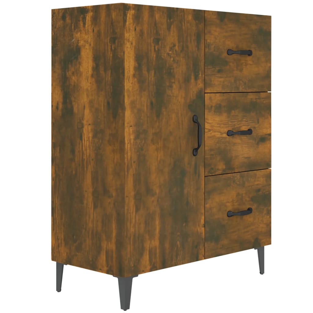 Skjenk røkt eik 69,5x34x90 cm konstruert tre