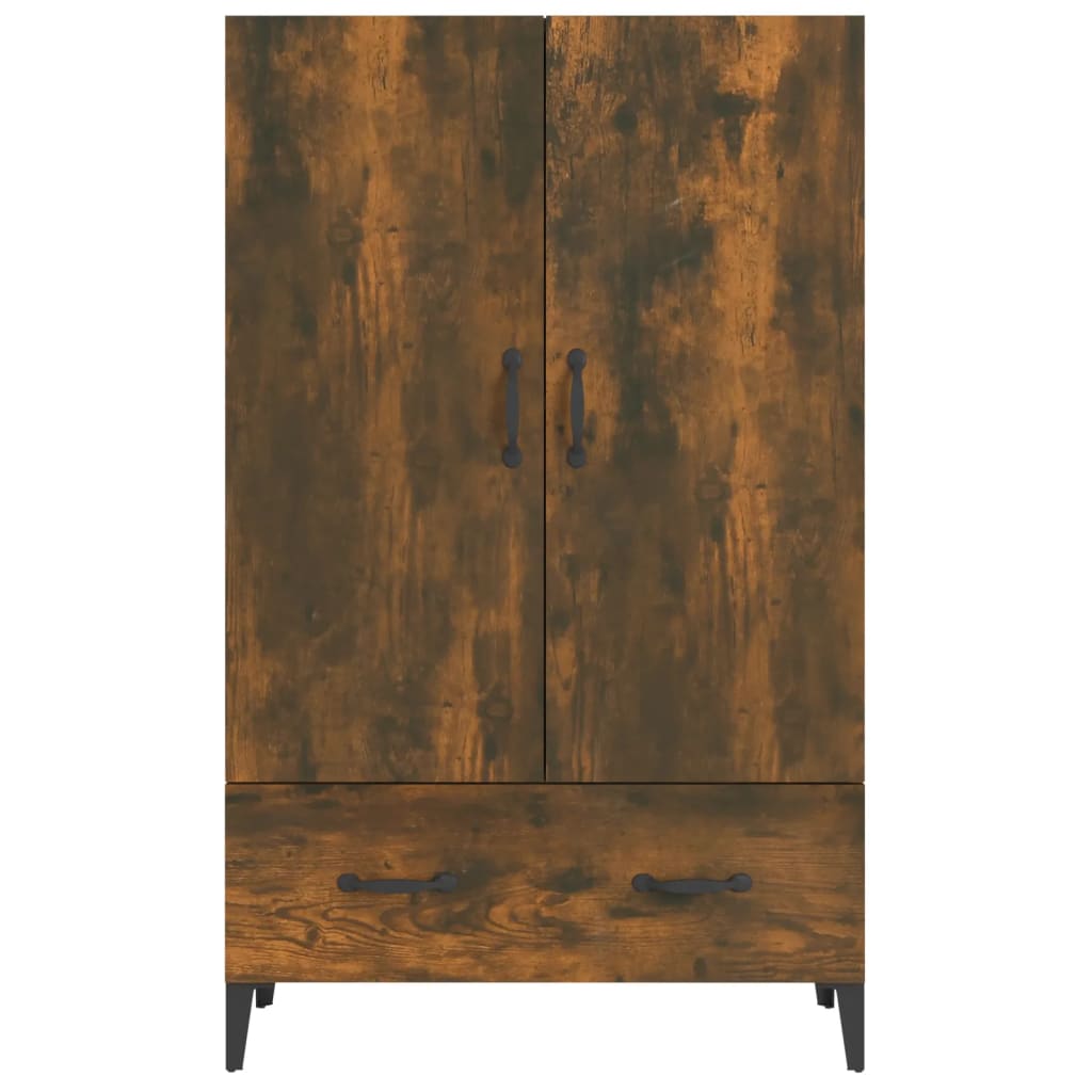 Highboard røkt eik 70x31x115 cm konstruert tre