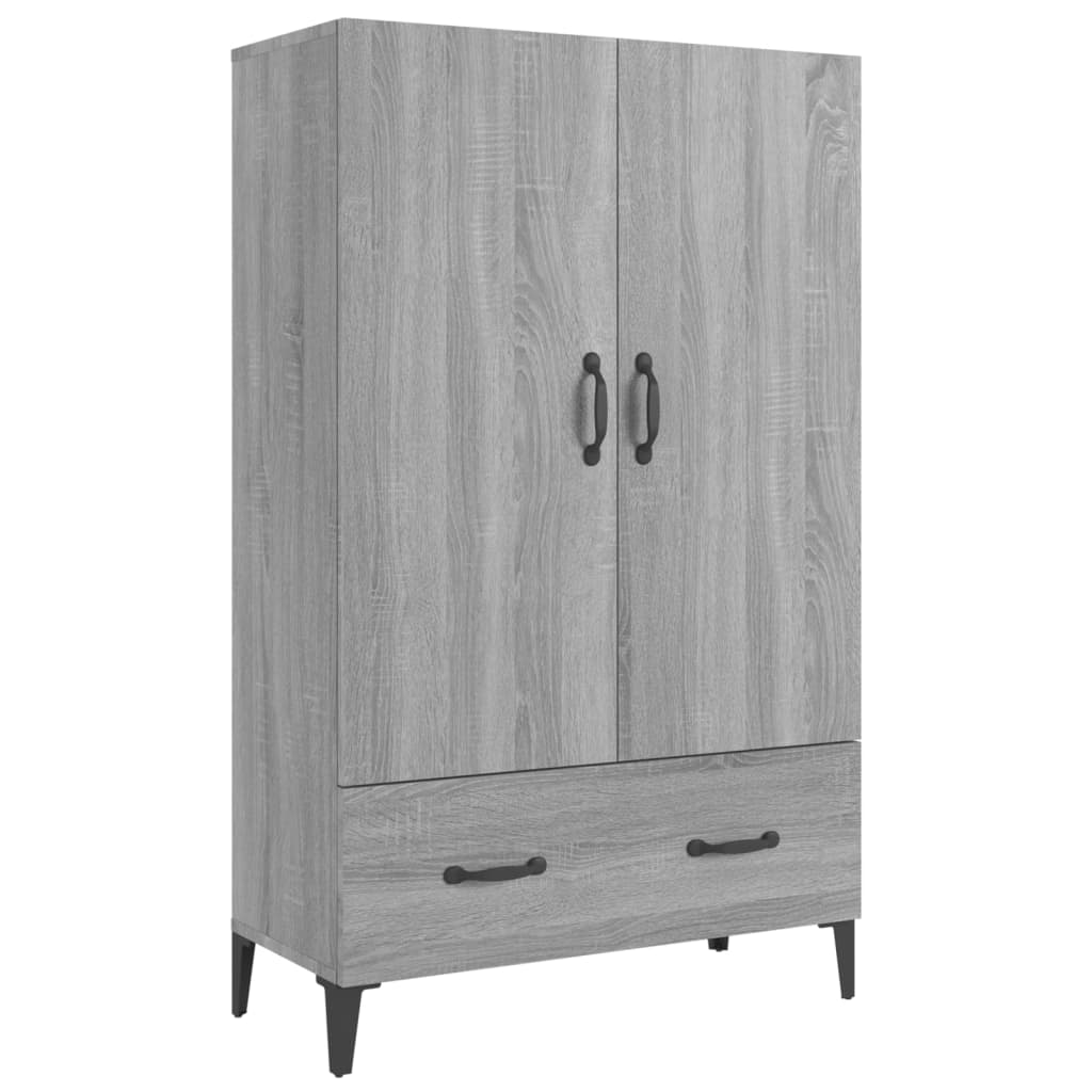 Highboard grå sonoma 70x31x115 cm konstruert tre