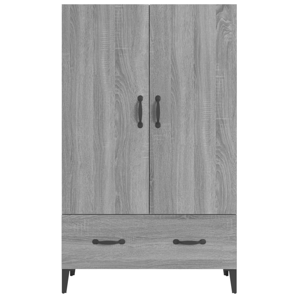 Highboard grå sonoma 70x31x115 cm konstruert tre