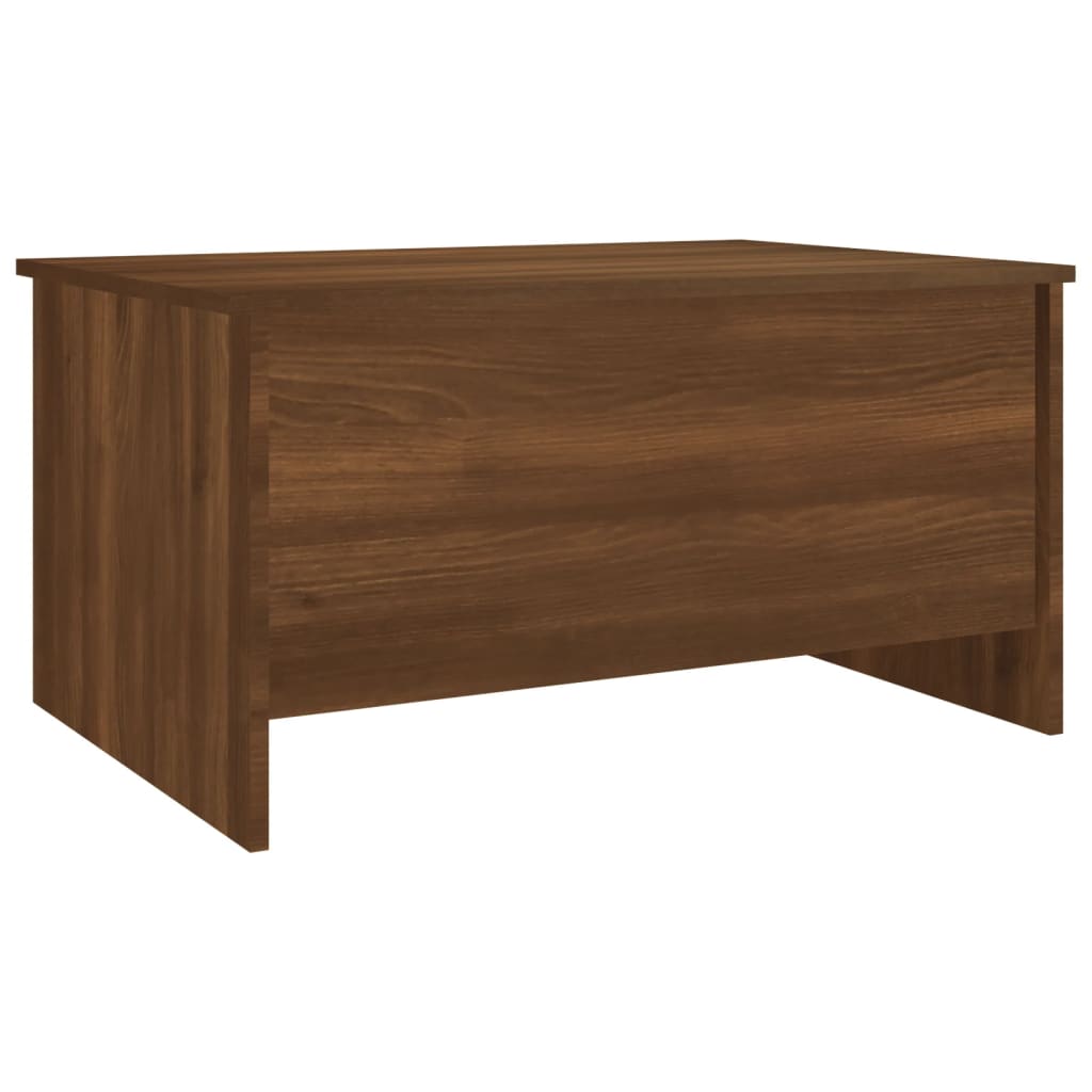 Salongbord brun eik 80x55,5x41,5 cm konstruert tre