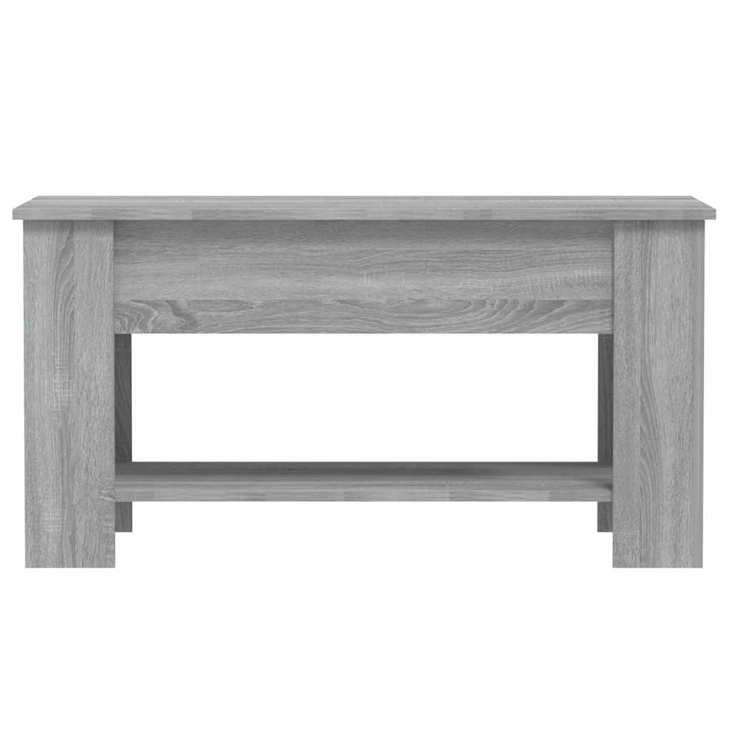 Salongbord grå sonoma 101x49x52 cm konstruert tre