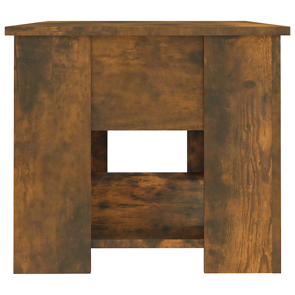 Salongbord røkt eik 79x49x41 cm konstruert tre